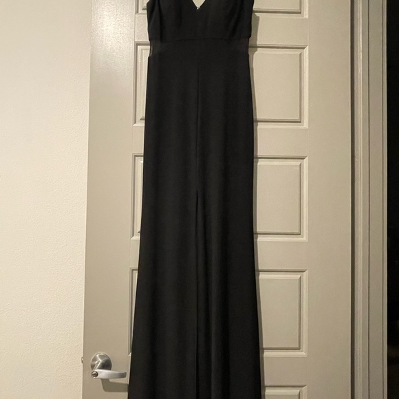 Xscape Black Illusion-Inset Mermaid Gown - Picture 4 of 10